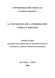 La tecnología de la información como un servicio