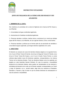 Instructivo Votaciones - Junta de Vigilancia del Río Huasco
