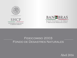 Fideicomiso 2003 Fondo de Desastres Naturales