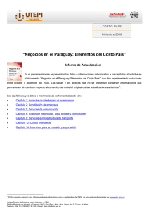 Negocios en el Paraguay: Elementos del Costo País