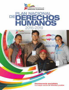 Plan Nacional de Derechos Humanos 2016-2019.
