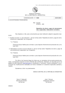 "a" 5035. 22/01/2010. - del Banco Central de la República Argentina