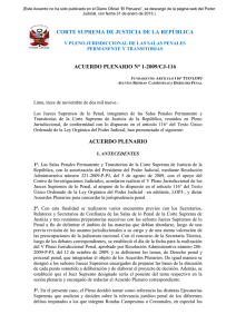 acuerdo plenario n° 2-2009/cj-116