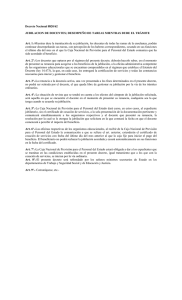 Decreto Nacional 8820/62 JUBILACION DE DOCENTES