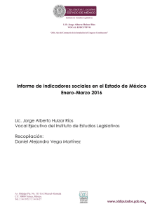 Informe de indicadores sociales en el Estado de México