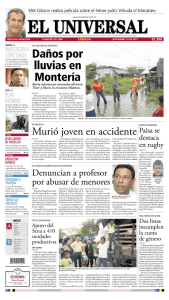Daños por lluvias en Montería