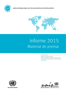 Informe 2015 Material de prensa JIFE