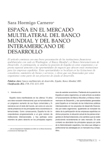 españa en el mercado multilateral del banco mundial