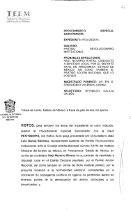 PES/126/2015 - Tribunal Electoral del Estado de México