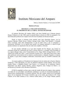 Boletín de Prensa - Instituto Mexicano del Amparo