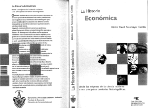 La historia economica - Espacio Virtual de la Facultad de