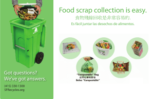 Food scrap collection is easy.