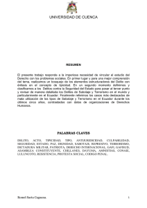 los delitos de sabotaje y terrorismo enel código penal ecuatoriano