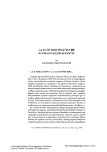 La actividad política de Santiago Iglesias Pantín