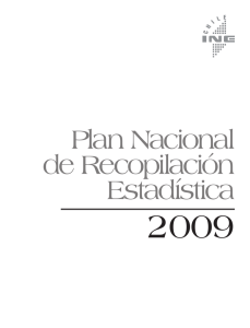 Plan Nacional de Recopilación Estadística 2009