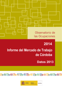 Informe del Mercado de Trabajo de Córdoba