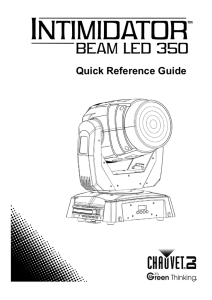 Intimidator Beam LED 350 Quick Reference
