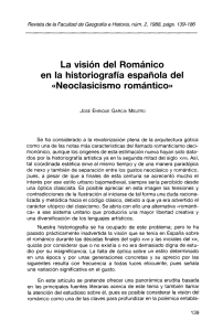 La visión del Románico en la historiografía española