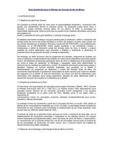 Gu&iacute;a Drenaje &Aacute;cido Mina: Miner&iacute;a Per&uacute;