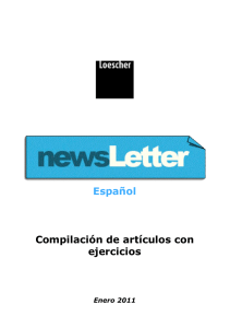 Español Compilación de artículos con ejercicios
