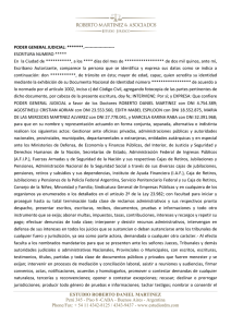 ESTUDIO ROBERTO DANIEL MARTINEZ Perú 345 - Piso 8