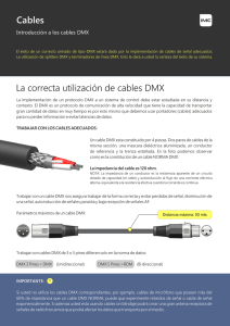 Introducción a los cables DMX