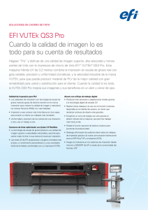 EFI VUTEk QS3 Pro Cuando la calidad de imagen lo es todo para