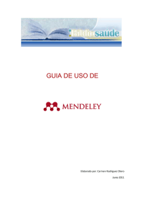 Guía de uso de Mendeley - E-LIS repository
