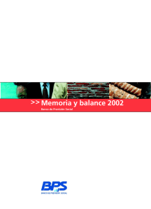 Memoria y balance 2002