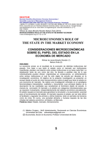 Microeconomics role of the State in the market