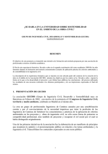 ¿se habla en la universidad sobre sostenibilidad en el ámbito de la