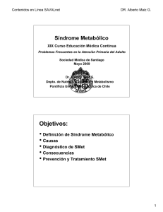 Sindrome Metabolico - Sociedad Médica de Santiago