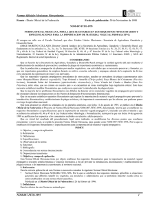 Normas Oficiales Mexicanas Fitosanitarias NOM-007-FITO
