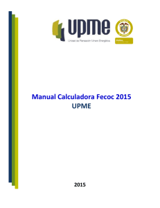 Manual Calculadora Fecoc 2015 UPME