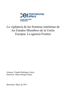 La vigilancia de las fronteras marítimas de los Estados Miembros de