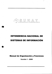 intendencia nacional de sistemas de informacion