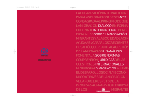 Un analysis sobre normas juridicas internacionales y migracion