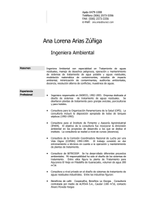 Curriculum Ana Lorena Arias