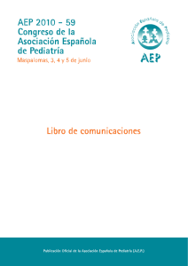 Comunicaciones Mini Orales - Asociación Española de Pediatría