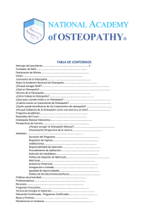 ofOSTEOPATHY® - National Academy of Osteopathy