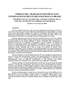 Informe normas del trabajo en Brasil