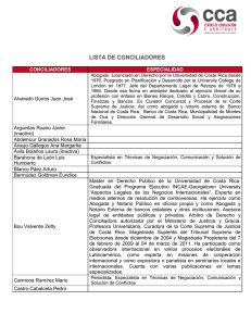 lista de conciliadores - Camara de Comercio Costa Rica