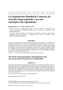 La Organización Mundial del Comercio, los acuerdos mega