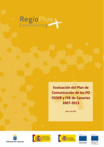 Evaluación del Plan de Comunicación de los PO FEDER y FSE de