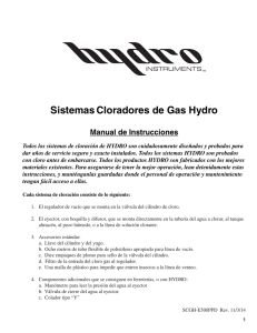 SistemasCloradores de Gas Hydro