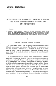 Notas sobre el carácter abierto y eficaz del poder constituyente