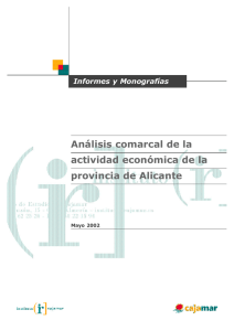 Análisis comarcal de la actividad económica de la provincia de