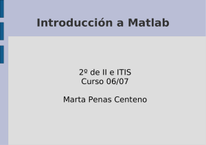 Introducción a Matlab