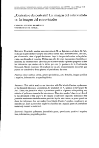 &iquest;Cortesia o descortesia? La imagen del entrevistado vs. la