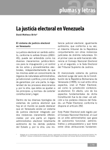 La justicia electoral en Venezuela - Instituto Electoral del Estado de